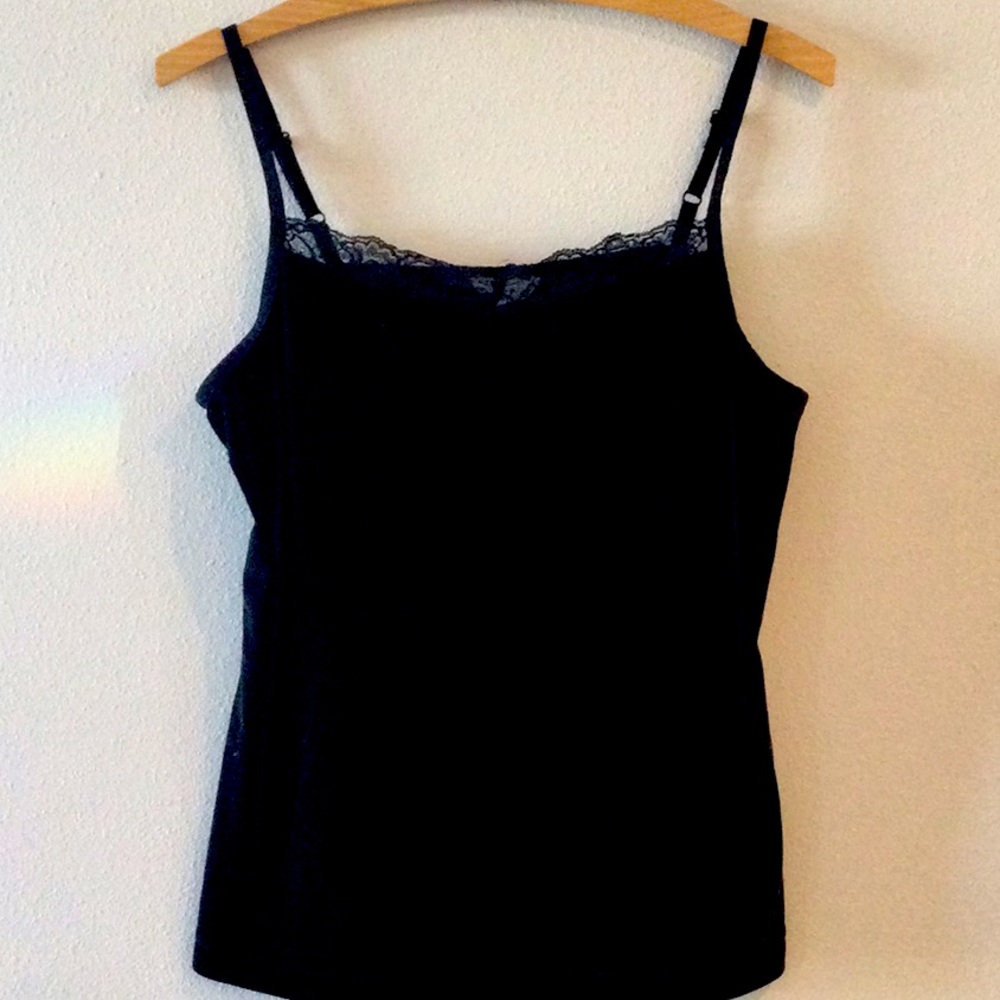 Women’s medium velvet & lace camisole.